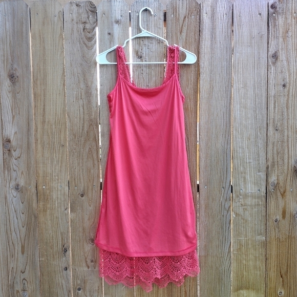 American Rag - Coral Crochet Mini Dress - Picture 10 of 13